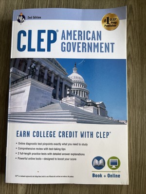 Clep Test Preparation Ser.: CLEP  American Government by Preston Jones (2012,...