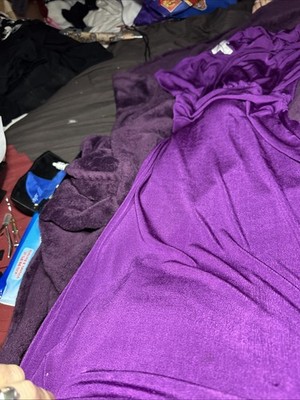 Revamped Women s Purple Cold Shoulder Dress S New Ruched