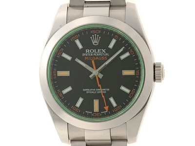 Rolex Milgauss 116400GV Stainless Steel 40mm Black Dial Automatic Men's #DW166