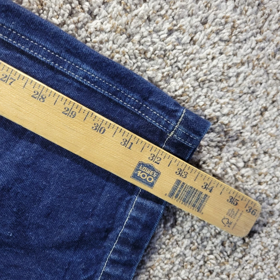 Винтажные мужские джинсы Pure Playaz 36x33 синие мешковатые хип-хоп карманы Y2K карго - Изображение 4 из 4