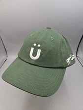 GRUNS Grüns superfoods Green Logo Hat Cap Gummies Adjustable Embroidered 