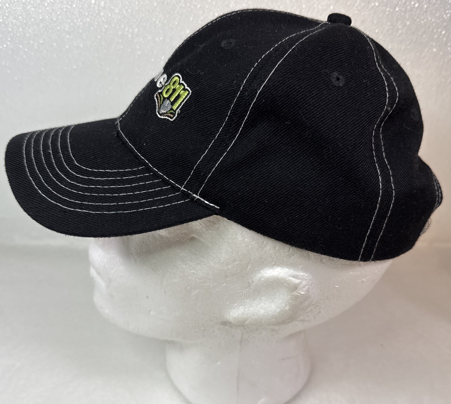 Sunshine 811 Adjustable Hook & Loop Cap, Black, F… - image 2