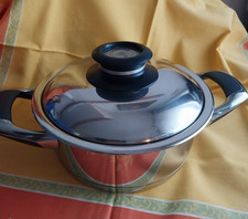 AMC Kochtopf/Bräter   Pfanne mit Visiothermdeckel 2,3 Liter ca.20 cm d.messer