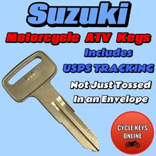 Suzuki Motorcycle ATV keys Cut to Code spare key codes F79010-F79897
