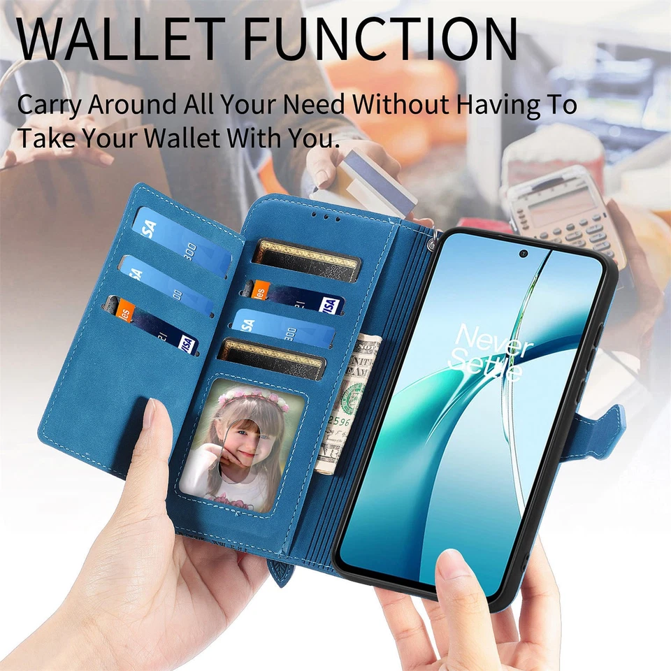 Zipper Wallet Case Cover With Strap For Oneplus 15 Nord 4 5 Nord CE4 CE5 N30 SE - Image 4 of 4