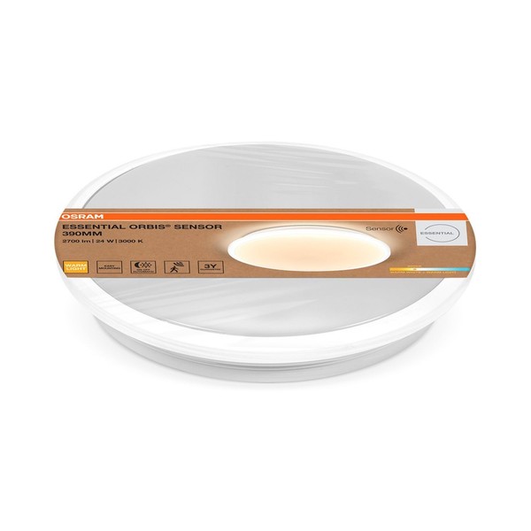 Led Deckenleuchte Metall Weiß Osram 3000K Sensor B:38,2Cm Deckenlampe Esszimmer-image