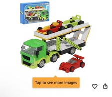 Kit Costruzione Trasportatore Auto, Doppio Strato Struttura Trasportatore Camion e Rimorchio B