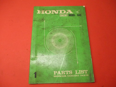 #ad #ad OEM ORIGINAL HONDA PARTS CATALOG MANUAL G40 $79.99