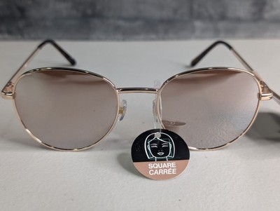 Foster Grant Perfect Fit Womens Sunglasses 60265CLA650 100% UV Gold Blemished