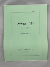 1970s Vintage Nikon F Repair Manual Reprint Nippon Kogaku Tokyo Work No. 20FBI