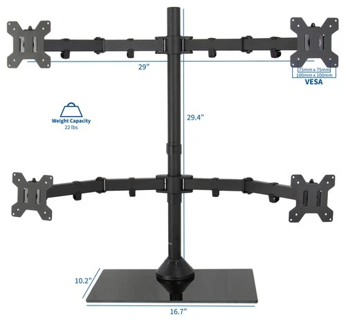 VIVO Quad Monitor Desk Mount STAND-V104A - Thumbnail 2