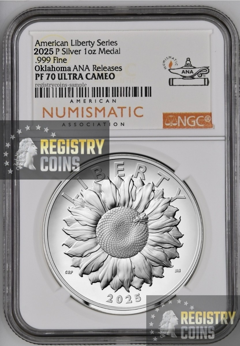 2025 P NGC PF70 American Liberty 1 OZ Silver Proof Medal - ANA