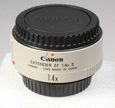 CANON EXTENDER EF 1.4X ll TELECONVERTER WITH FACTORY CAPS CLEAN GLASS WORKS