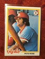 1978 Topps Pete Rose #20 Cincinnati Reds MLB Baseball Card Base Set, Free Ship