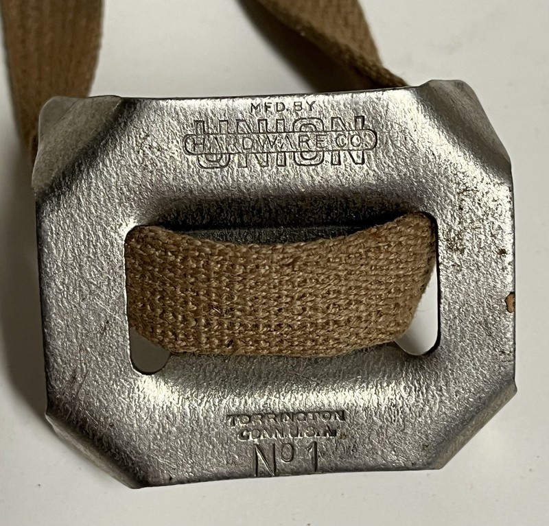 Steel Ice Cleat With Canvas Strap. Mfg By Union Hardware In Torrington Ct 1950’s