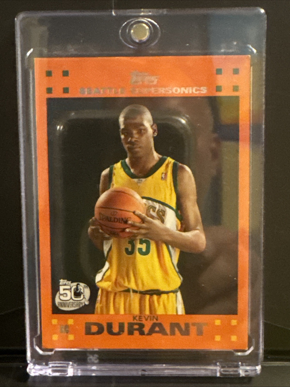 2007 Topps Kevin Durant ORANGE SP ROOKIE RC #2 SuperSonics Thunder Suns