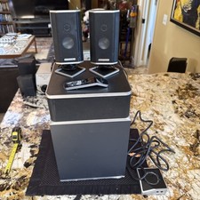 Altec Lansing FX4021 Amplified Speaker System Subwoofer 2 Speakers Control Pod