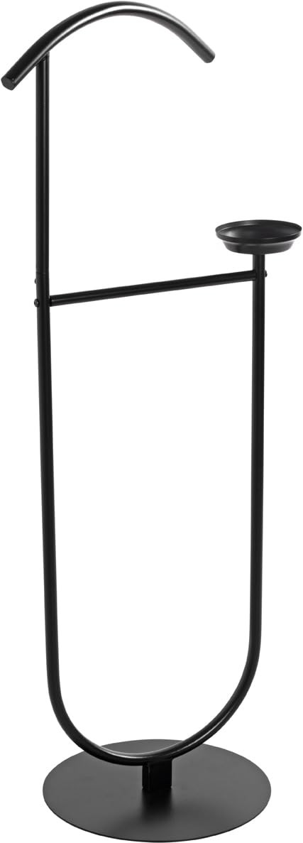 Valet de chambre métallique noir au design minimaliste pour suite parentale