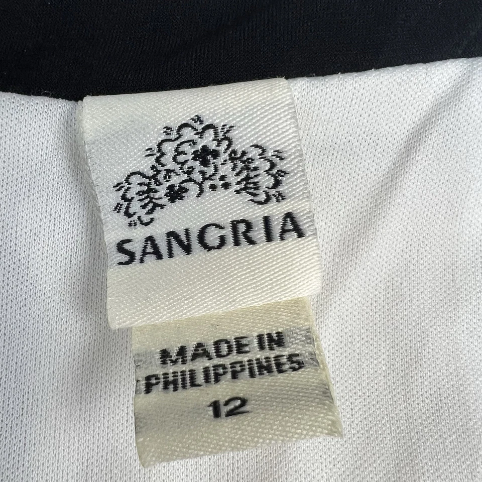 Vestido Vaina Sangría Negro Blanco Bloque de Color Bodycon Talla 12 Hecho en Filipinas Foto 3 de 4