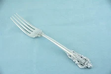 Wallace Grande Baroque Sterling Silver 7-1/2" Dinner Fork No Monogram