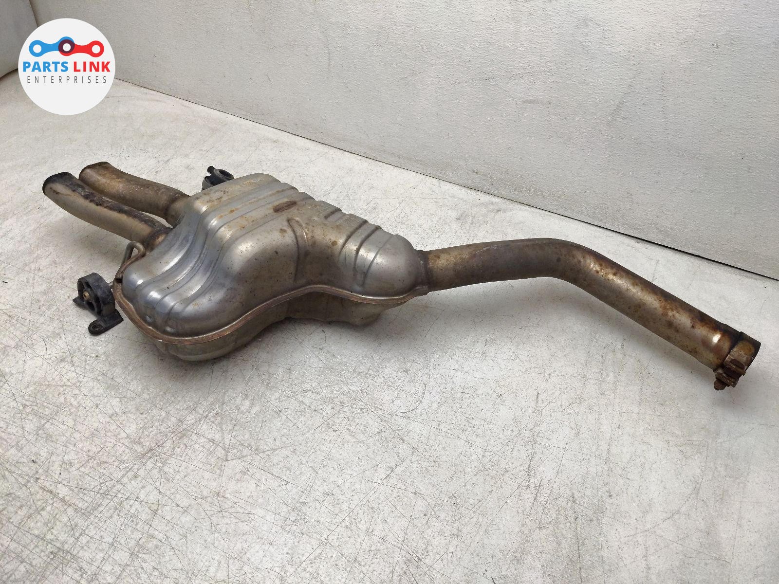 06-12 BENTLEY CONTINENTAL FLYING SPUR REAR LEFT MUFFLER EXHAUST BAFFLE PIPE 3W2