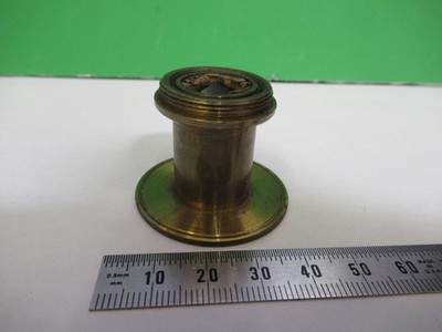 ANTIQUE BRASS POLARIZER BECK UK OPTICS MICROSCOPE PART AS PIC X3-B-04