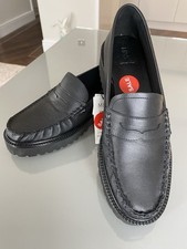 M&S black Leather Loafers U.K. 7 Eu- 40.5 New With Tags