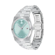 Movado BOLD Quest Green Dial Stainless Steel Swiss Watch 3601186