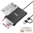 USB-A & USB-C Chipkartenleser mit NFC – Kompakt für Personalausweise & Bankka...
