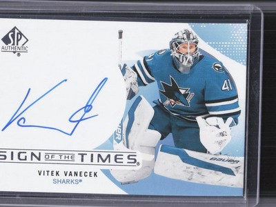 2024-25 SP Authentic #SOTT-VT Vitek Vanacek Sign of the Times Auto