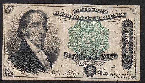 4th Issue 50 Cent Fractional Note FR1379
