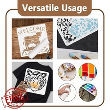 DOODLREAM Dragon Stencil for Painting, 11.7x8.3 Inch Reusable Plastic Decor