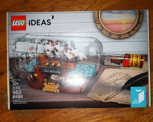 lego ideas barco en botella