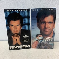 VHS Forever Young & Ransom Mel Gibson Films Rene Russo Classic Movies