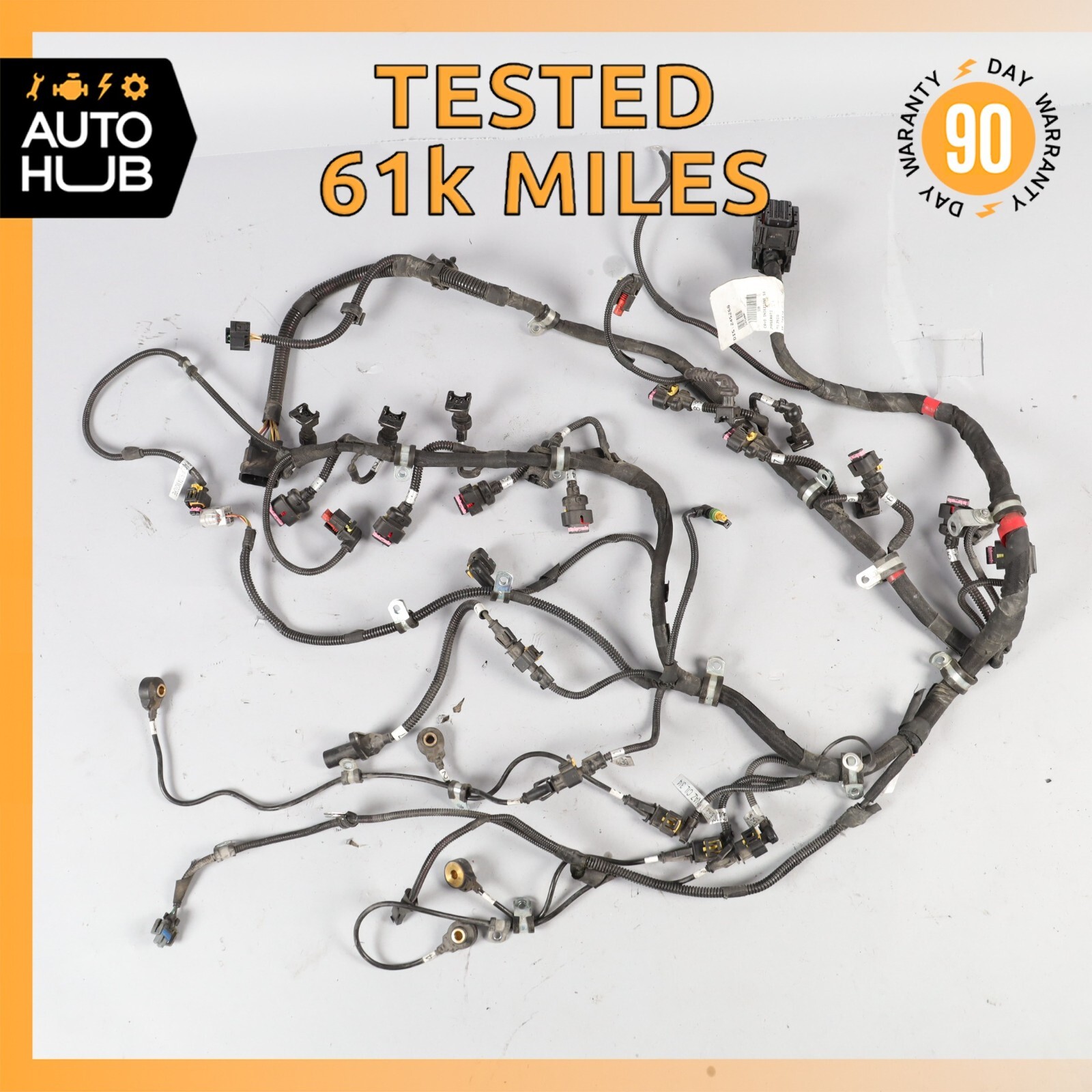 09-19 Maserati GranTurismo 4.7L Fuel Injector Injection Wiring Harness OEM 61k