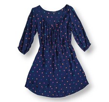 AEO American Eagle Womens Mini Dress High-low Hi-lo Navy Blue Y2K 2000s Size S