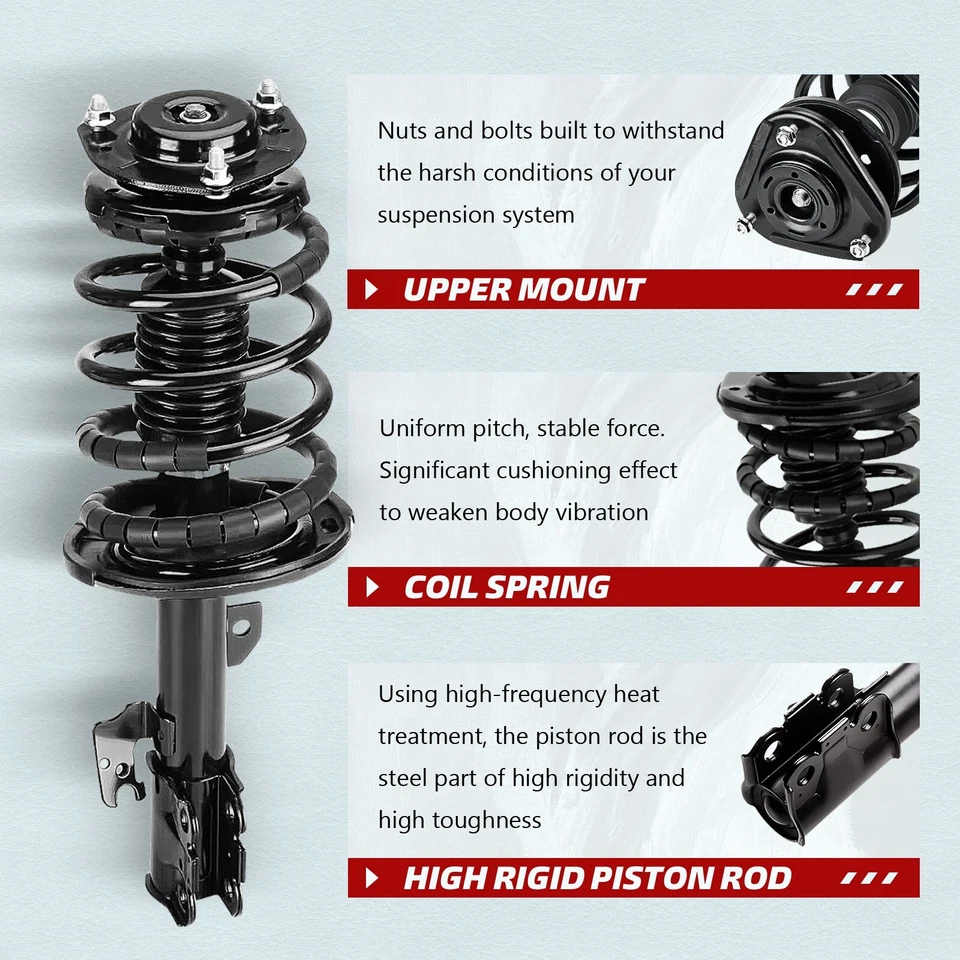 Struts for 2006 - 2011 Honda Civic 1.8L Sedan & Acura CSX 2PCs Front Right Left — 第 3/4 张图片