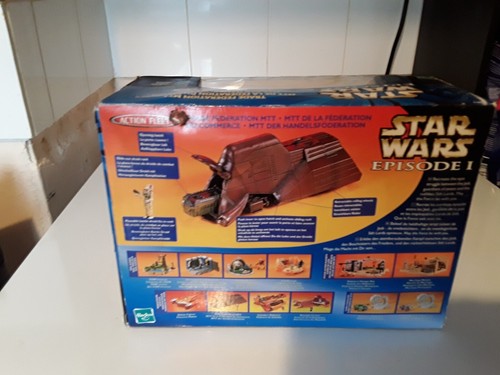 1996 GALOOB HASBRO STAR WARS ACTION FLEET - TRADE FEDERATION MTT & DROID UNUSED - Picture 2 of 2