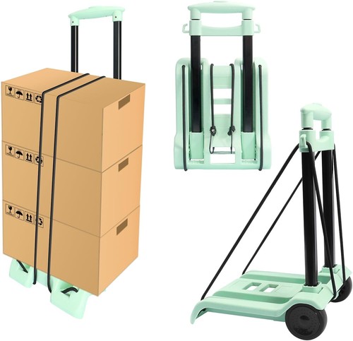 Selorss klappbarer verstellbarer Hand-LKW 2-Rad massiv strapazierfähig 50 kg/110 lbs grün - Bild 8 von 13