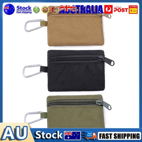 Portamonete Outdoor Con Moschettone - Tasca Multiuso EDC - Nero - Foto 2