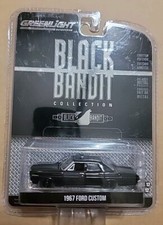 2015 Greenlight Black Bandit 1967 FORD CUSTOM (police) Series 12 1:64