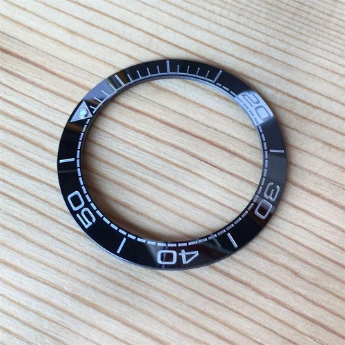 Inserto de bisel de reloj de cerámica para Omega Seamaster Planet Ocean 600M 43,5 mm - Imagen 2 de 6