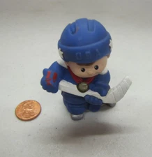 Fisher Price Little People Olympic Gold Winner Hockey Player Boy Medal Usa