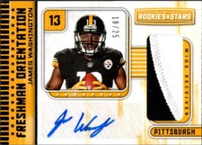 2018 Rookie and Stars Freshman Orientation Jersey Auto Prime James Washington/25