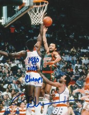 JIM CHONES  WASHINGTON BULLETS  ACTION SIGNED 8X10