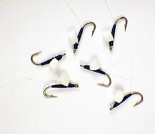 Foam Wing RS-2 Black Nymph Emergers - Premium Trout Fly Fishing Flies #22
