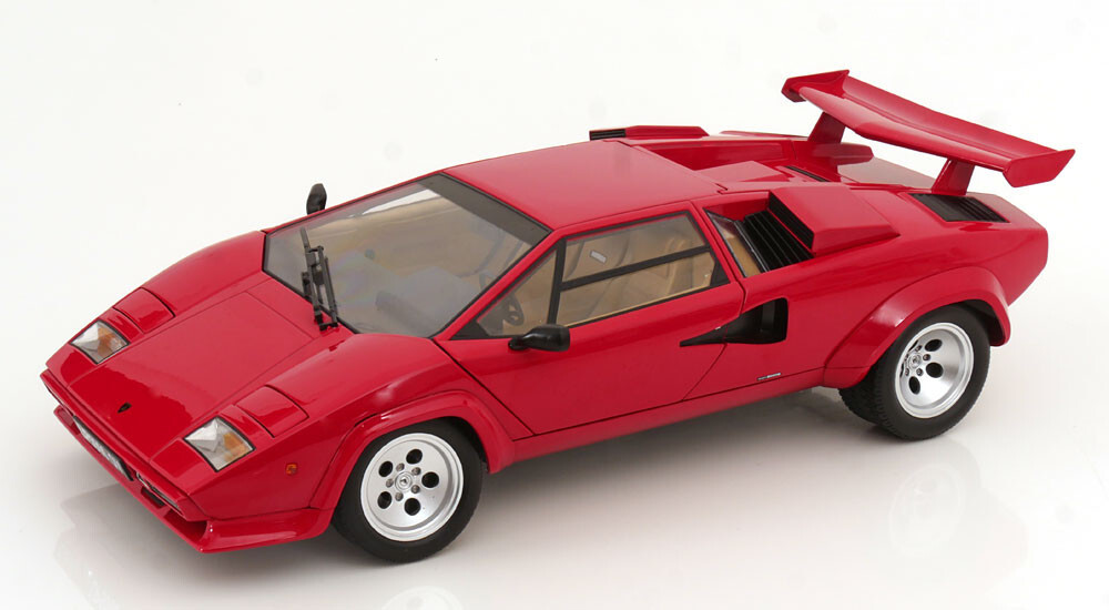 New KK-SCALE LAMBORGHINI COUNTACH 5000S 1985 1:12 Model Car RED