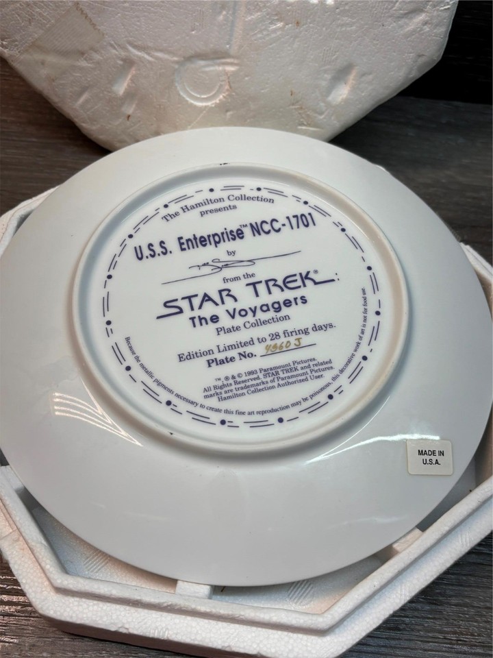 U.S.S. ENTERPRISE NCC-1701-A Star Trek Plakette Eaglemoss Replica Neu