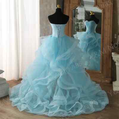 Blue Tulle Short Front Long Back Wedding Dress Beach Knee Length Bridal Gown | eBay Blue Tulle Short Front Long Back Wedding Dress Beach Knee Length Bridal Gown | eBay