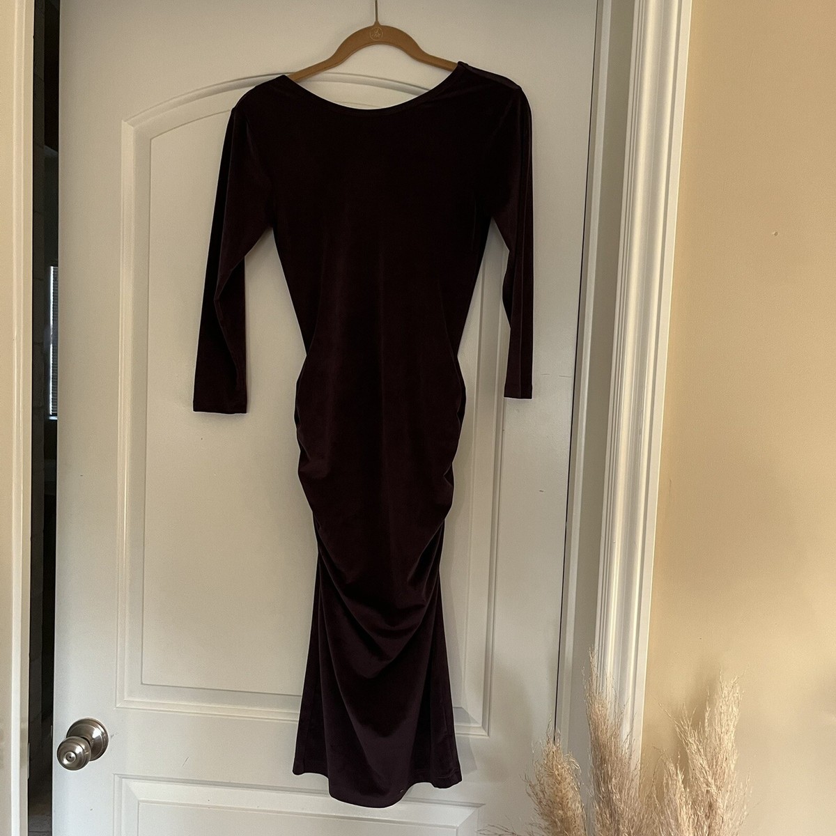 James Perse Purple Velvet Dress